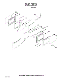 07 - Door Parts parts for Maytag Range JES9800CAS01 from AppliancePartsPros.com