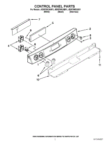 02 - Control Panel Parts parts for Maytag Range JES9750CAS01 from AppliancePartsPros.com
