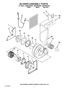 03 - Blower Assembly Parts parts for Maytag Range JES9750CAS01 from AppliancePartsPros.com