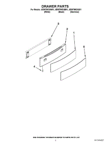06 - Drawer Parts parts for Maytag Range JES9750CAS01 from AppliancePartsPros.com