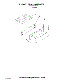 07 - Drawer And Rack Parts parts for Maytag Range JDS9860CDS01 from AppliancePartsPros.com