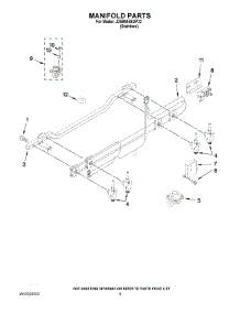 04 - Manifold Parts parts for Maytag Range JDS9865BDP22 from AppliancePartsPros.com