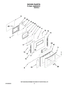 06 - Door Parts parts for Maytag Range JDS9865BDP22 from AppliancePartsPros.com