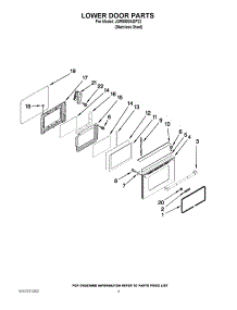 06 - Lower Door Parts parts for Maytag Range JGR8890ADP22 from AppliancePartsPros.com