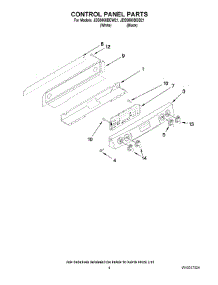 03 - Control Panel Parts parts for Maytag Range JDS9860BDW21 from AppliancePartsPros.com