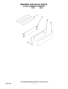 07 - Drawer And Rack Parts parts for Maytag Range JDS9860BDW21 from AppliancePartsPros.com