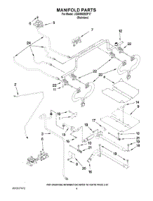 03 - Manifold Parts parts for Maytag Range JGS8860BDP17 from AppliancePartsPros.com