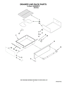 05 - Drawer And Rack Parts parts for Maytag Range JGS8860BDP17 from AppliancePartsPros.com