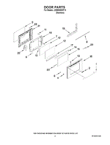02 - Door Parts parts for Maytag Range JDS8860BDP16 from AppliancePartsPros.com
