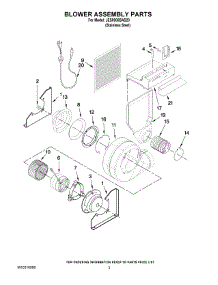 03 - Blower Assembly Parts parts for Maytag Range JES9900BAS20 from AppliancePartsPros.com