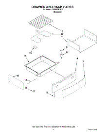 05 - Drawer And Rack Parts parts for Maytag Range JDS8850BDS19 from AppliancePartsPros.com