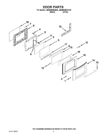 07 - Door Parts parts for Maytag Range JES9900BCB20 from AppliancePartsPros.com