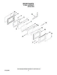07 - Door Parts parts for Maytag Range JES9900BCS21 from AppliancePartsPros.com