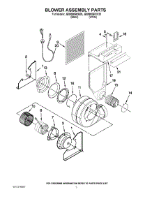 03 - Blower Assembly Parts parts for Maytag Range JES9900BCW20 from AppliancePartsPros.com