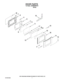 04 - Door Parts parts for Maytag Range JDS8850BDW18 from AppliancePartsPros.com