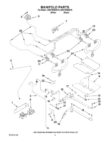 03 - Manifold Parts parts for Maytag Range JGS8750BDW16 from AppliancePartsPros.com