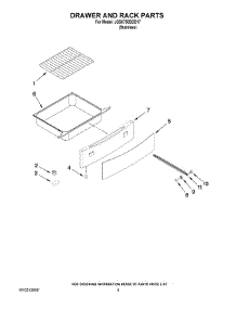 05 - Drawer And Rack Parts parts for Maytag Range JGS8750BDS17 from AppliancePartsPros.com