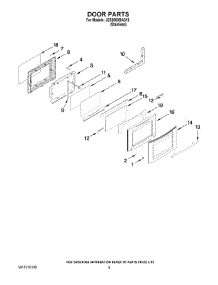 07 - Door Parts parts for Maytag Range JES9800BAS18 from AppliancePartsPros.com