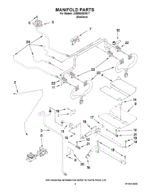 03 - Manifold Parts parts for Maytag Range JGS8850BDS17 from AppliancePartsPros.com