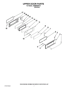 05 - Upper Door Parts parts for Maytag Range JGR8895BDS13 from AppliancePartsPros.com