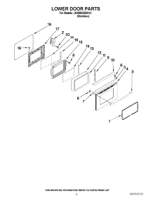 06 - Lower Door Parts parts for Maytag Range JGR8895BDS13 from AppliancePartsPros.com