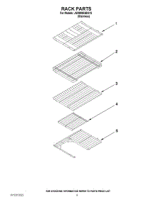 07 - Rack Parts parts for Maytag Range JGR8895BDS13 from AppliancePartsPros.com