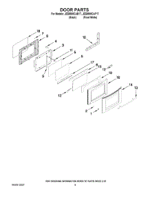 07 - Door Parts parts for Maytag Range JES9800CAB17 from AppliancePartsPros.com