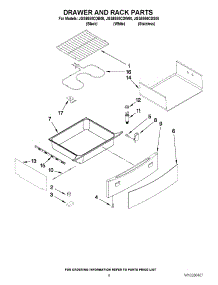 05 - Drawer And Rack Parts parts for Maytag Range JGS8850CDS00 from AppliancePartsPros.com