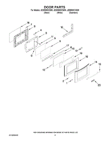 07 - Door Parts parts for Maytag Range JES9900CCW00 from AppliancePartsPros.com