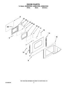 06 - Door Parts parts for Maytag Range JDS9860CDW00 from AppliancePartsPros.com