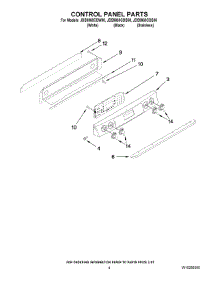 03 - Control Panel Parts parts for Maytag Range JDS9860CDB00 from AppliancePartsPros.com