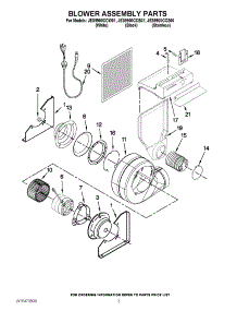 03 - Blower Assembly Parts parts for Maytag Range JES9900CCS00 from AppliancePartsPros.com