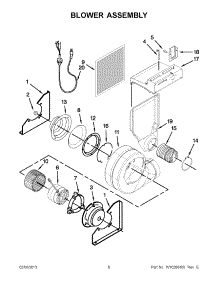 03 - Blower Assembly parts for Maytag Range JES9860CAB00 from AppliancePartsPros.com