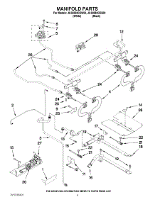 03 - Manifold Parts parts for Maytag Range JGS8850CDB00 from AppliancePartsPros.com