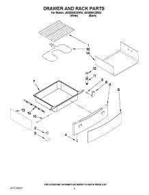 05 - Drawer And Rack Parts parts for Maytag Range JGS8850CDB00 from AppliancePartsPros.com
