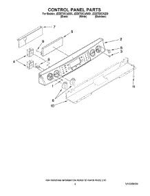 02 - Control Panel Parts parts for Maytag Range JES9750CAW00 from AppliancePartsPros.com