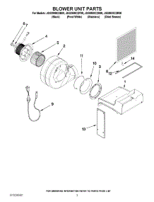02 - Blower Unit Parts parts for Maytag Range JGS9900CDS00 from AppliancePartsPros.com