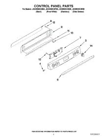 03 - Control Panel Parts parts for Maytag Range JGS9900CDS00 from AppliancePartsPros.com