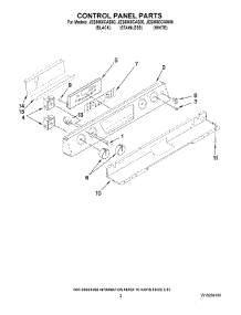 02 - Control Panel Parts parts for Maytag Range JES8860CAW00 from AppliancePartsPros.com
