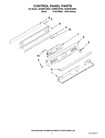 03 - Control Panel Parts parts for Maytag Range JGS9900CDB00 from AppliancePartsPros.com