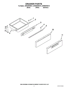 05 - Drawer Parts parts for Maytag Range JDR8880RDW10 from AppliancePartsPros.com