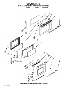 06 - Door Parts parts for Maytag Range JDR8880RDW10 from AppliancePartsPros.com