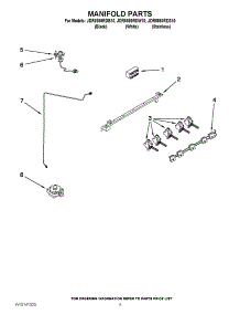 04 - Manifold Parts parts for Maytag Range JDR8880RDS10 from AppliancePartsPros.com