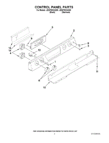 02 - Control Panel Parts parts for Maytag Range JES8750CAB00 from AppliancePartsPros.com