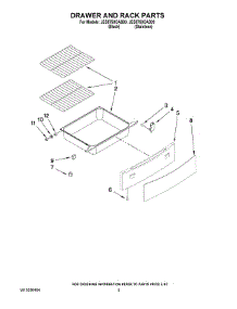 04 - Drawer And Rack Parts parts for Maytag Range JES8750CAB00 from AppliancePartsPros.com