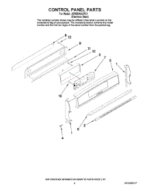 02 - Control Panel Parts parts for Maytag Range JGR8890ADP21 from AppliancePartsPros.com