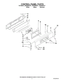 02 - Control Panel Parts parts for Maytag Range JER8885RCW1 from AppliancePartsPros.com
