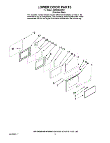 06 - Lower Door Parts parts for Maytag Range JGR8890ADP21 from AppliancePartsPros.com
