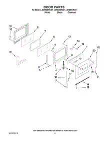 04 - Door Parts parts for Maytag Range JER8885RCW1 from AppliancePartsPros.com