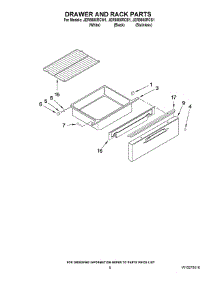 05 - Drawer And Rack Parts parts for Maytag Range JER8885RCW1 from AppliancePartsPros.com